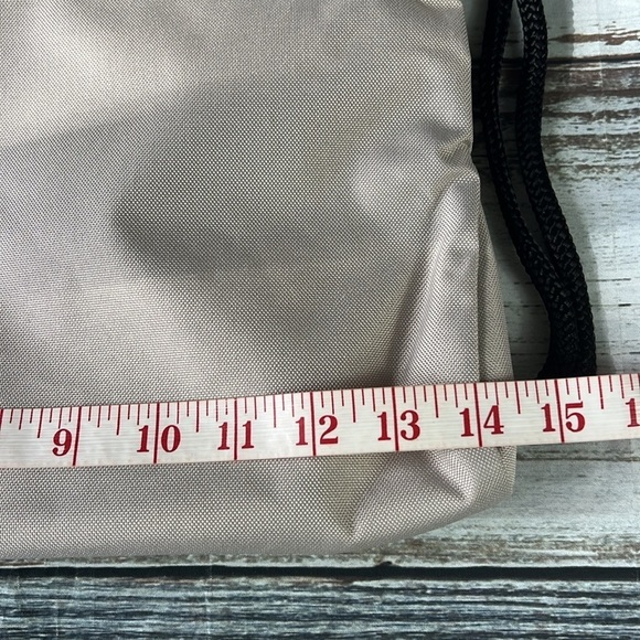 Adidas Classic 3S 2 Sackpack Wonder Beige / Black #5156943 *NEW* Backpack Gym - Picture 6 of 10